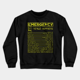 bible emergency hotline numbers, Crewneck Sweatshirt